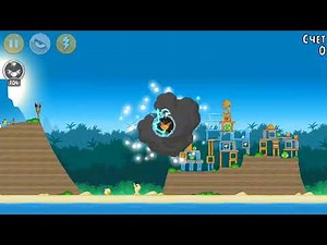 Angry Birds Classic Bird Island But with OP Shockwave Bomb All levels