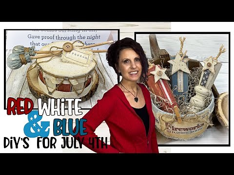 Crafting A Patriotic Home: Rustic Americana Style DIY Decor for 🇺🇸 4th of July | 4th of July Crafts