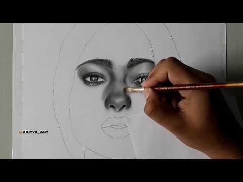 How to shade,blend realistic skin for beginners.