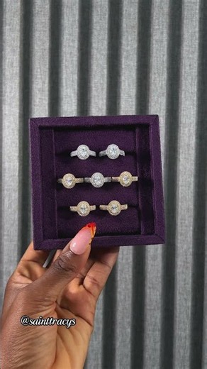 18 Karat Gold Engagement Ring #sainttracy #jewelry