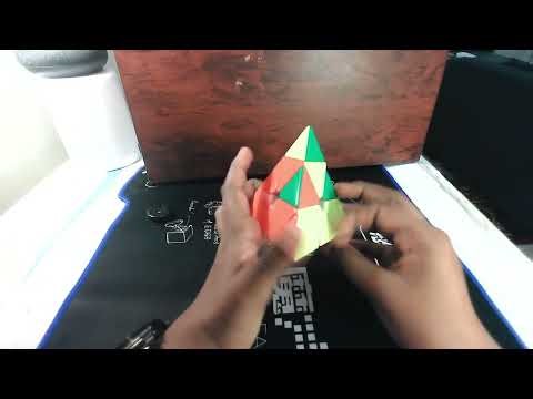 how to solve a 5x5 pyraminx rubix cube very easy