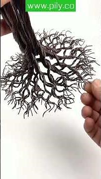 Diy handy craft how to make a bonsai tree with copper wire.