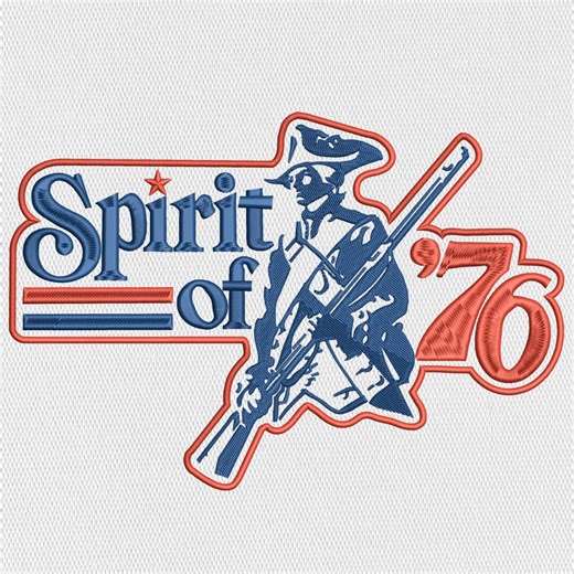 Patriotic Embroidery Design, Spirit of 1776, USA Anniversary File (digital Download) - Etsy
