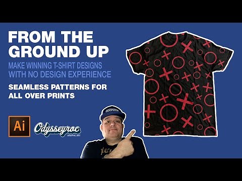 T-shirt Design for Beginners - Seamless repeating pattern for all over sublimation printing