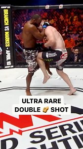 Insane moment! Both fighters land a double nut shot at the same time 🥜💥 #MMA #ViralVideos #Fight #Shot | PFL MMA Live