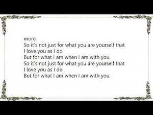 Johnny Mathis - When I Am With You Lyrics