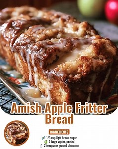 "OMG 😱 this Amish Apple Fritter Bread is like biting into pure fall happiness… gooey, warm, and glazed to perfection! 🍎🍞✨" 𝗙𝗨𝗟𝗟 𝗥𝗘𝗖𝗜𝗣𝗘 𝗕𝗘𝗟𝗢𝗪 👇 | Easy Recipes