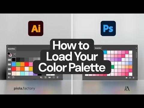How to load your color palettes in Adobe Illustrator (.ASE files) and Adobe Photoshop (.ACO files)