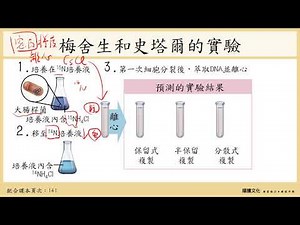 108選生一 4-1DNA複製_1半保留複製的發現