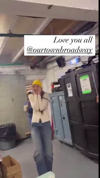 WATCH: Suri Cruise surprises her mom Katie Holmes backstage at Our Town