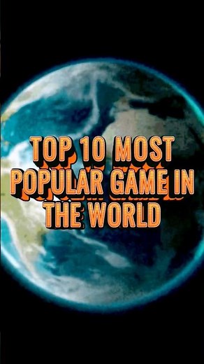 Top 10 Most Popular Games in the World 2025 | Global Gaming Ranking!"#Top10Games #MostPopular
