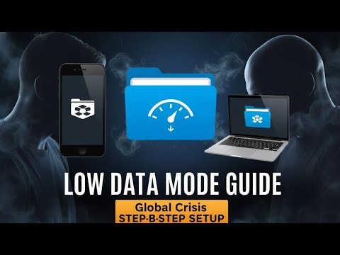 How to Set Up Low Data Mode on Dropbox - step by step