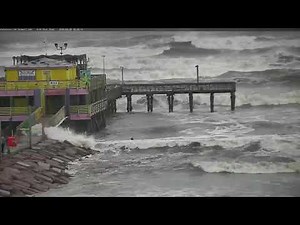 Hurricane Laura Seawall Cam | Galveston Texas Live Webcam | Ozolio Webcam Services