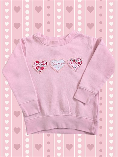 Heart Reverse Applique Sweater Hand Embroidered - Etsy