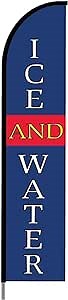 Ice and Water Sign Banner Swooper Feather Flag Kit 15ft