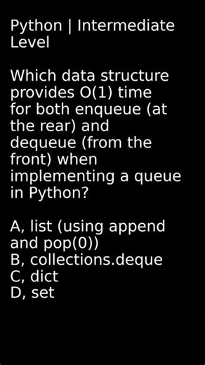 How to Implement a Queue in Python O(1) Time #QueueImplementation #AlgorithmicPractice #SoftwareDeve