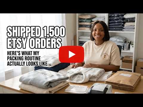 Etsy Order Packing That Actually Works | Real Behind-The-Scenes