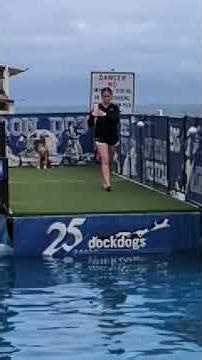 Dog jumping contest