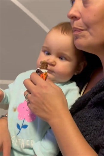 Babies love food more than anything else 🤣🥰#lovebaby #baby #food #foryou