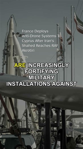 France Deploys Anti-Drone Systems To Cyprus After Iran's Shahed Reaches RAF Akrotiri #Shorts