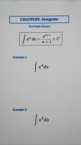 Calculus: Integrate Review📚 #math #mathematics | Prof Math Wizard
