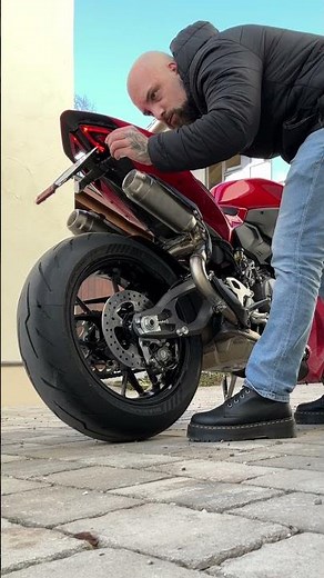 Ducati Panigale V2 S 2025 Soundcheck mit Serienauspuff 93 DB Stock Exhaust Sound 📢 #v2S2025