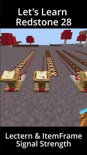 Lectern & Item Frame Use in Redstone | Let's Learn Redstone 28 | Minecraft Bedrock Redstone Tutorial
