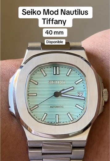 Seiko Mod Nautilus Tiffany - 40mm Luxury Watch
