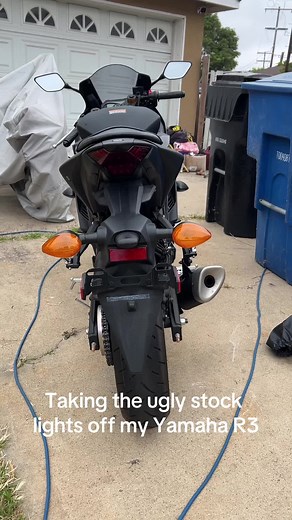 Customizing Yamaha R3 with New Tail Lights and Tail Tidy