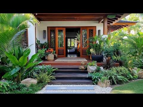 Tropical Front Yard Small Garden Ideas 2025 to Maximize Space & Transform Your Home Entrance