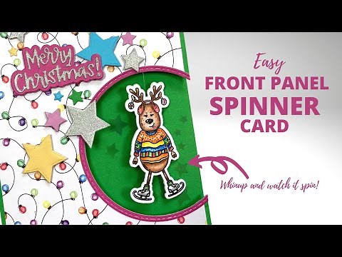Front Panel Spinner Cards | EASY Kinetic greeting card Ideas!