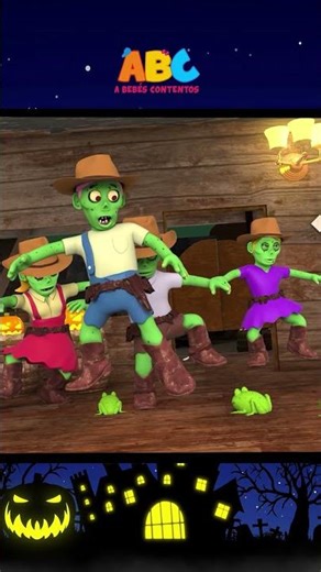 Zombis en el pueblo vaquero - Canciones Infantiles #shorts #cancionesinfantiles