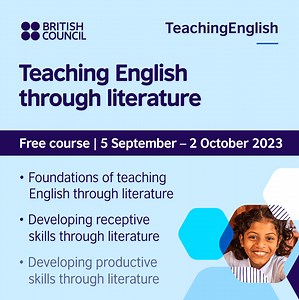 English language teachers 🧑‍🏫 Free professional development course: ‘Teaching English through literature’. Learn how to engage and develop your learners’ English language skills through a range of literature-focused learning activities and related teaching approaches in this four-week course for language teachers. Enrolment starts today, join us: https://bit.ly/3PeJMmx Certificate awarded 🧾 #TeachingEnglish #ELT #ProfessionalDevelopment | British Council Slovakia