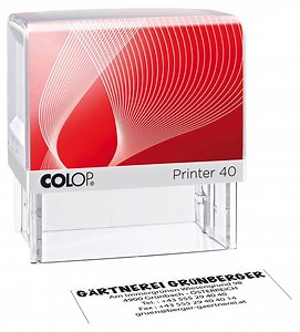 COLOP Textstempel, individualisierbar Printer 40 selbstfärbend schwarz ohne Logo, 1 St. >> büroshop24