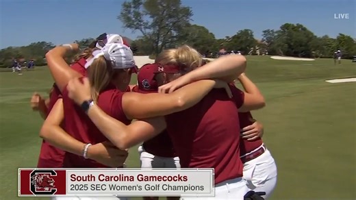U-S-C! U-S-C! U-S-C! THE South Carolina Gamecocks WIN THE SEC CHAMPIONSHIP 🏆 University of South Carolina Women's Golf Team | SEC Network