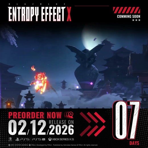 🌟7 Days🌟 till the launch of BlazBlue Entropy Effect X on #ps5 #nintendoswitch and #xbox !