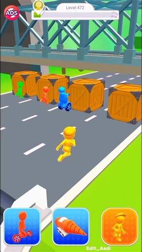 Shape Shifting Level 472 – Ultra Fast Impossible Pro Run! ⚡😱 #shorts