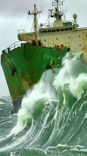 Intense Ship vs Powerful Waves Encounter