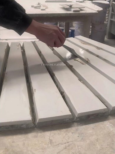 Crafting a Marble Cone Table Leg: Composite Stone Lamination & Assembly Process