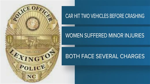 Officers say the women hit two cars during the chase before crashing on Cotton Grove Road. | WFMY News 2