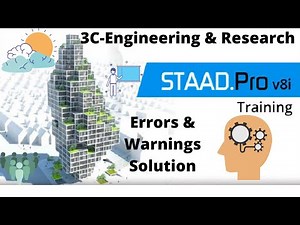 Staad Pro Error & Warning 3 (Error for Support)
