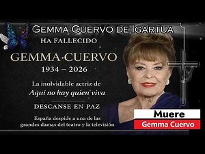 ✝️🕊️ Gemma Cuervo dies at 91: 🖤💐 "Farewell to the legendary actress from Aquí no hay quien viva."