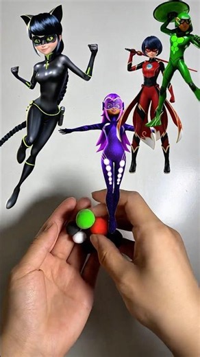 Guess the Miraculous Hero by Clay Color! 🔴🟣🟢