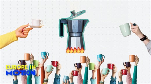 Which European countries produce and import the most coffee?