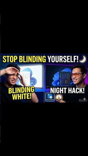 Stop Blinding Yourself! 🌙 Windows 11 Night Hack