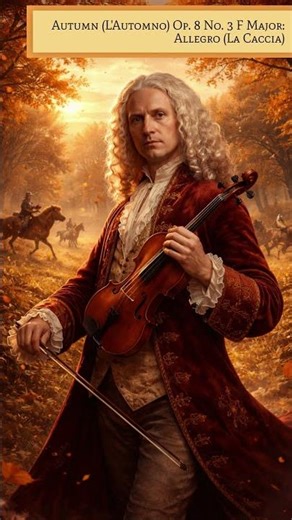 Vivaldi: Autumn “La Caccia” 🍂 | The Four Seasons Op. 8 No. 3 (Allegro) #ClassicalMusic #Shorts