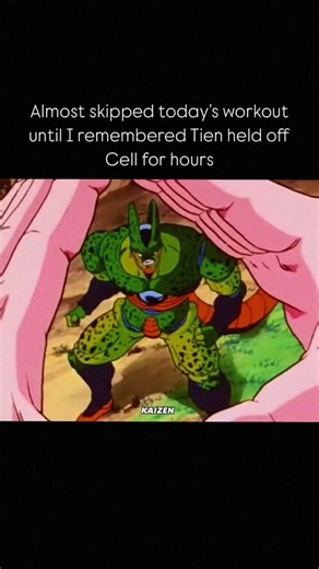 Almost Skipped a Workout But Then Remembered #dragonball #dragonballz #dbzmemes #trending