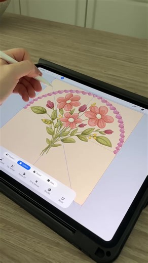 First breath of spring 🌸 Creating my first spring pattern in Procreate. Soft colors, fresh mood, new season inspiration ✨ #ProcreateArt #SurfacePatternDesign #SpringVibes #DigitalIllustration #PatternDesign