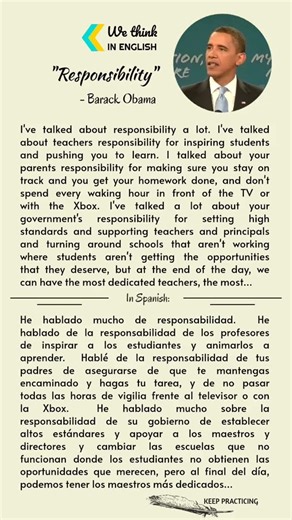 Learn English with Mr.Barack Obama speech 🔥#obamaspeech #successmindset #motivation #mindsetshift