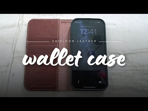 SHIELDON Leather Wallet Case for iPhone 16 Pro: Elegant & Secure Protection